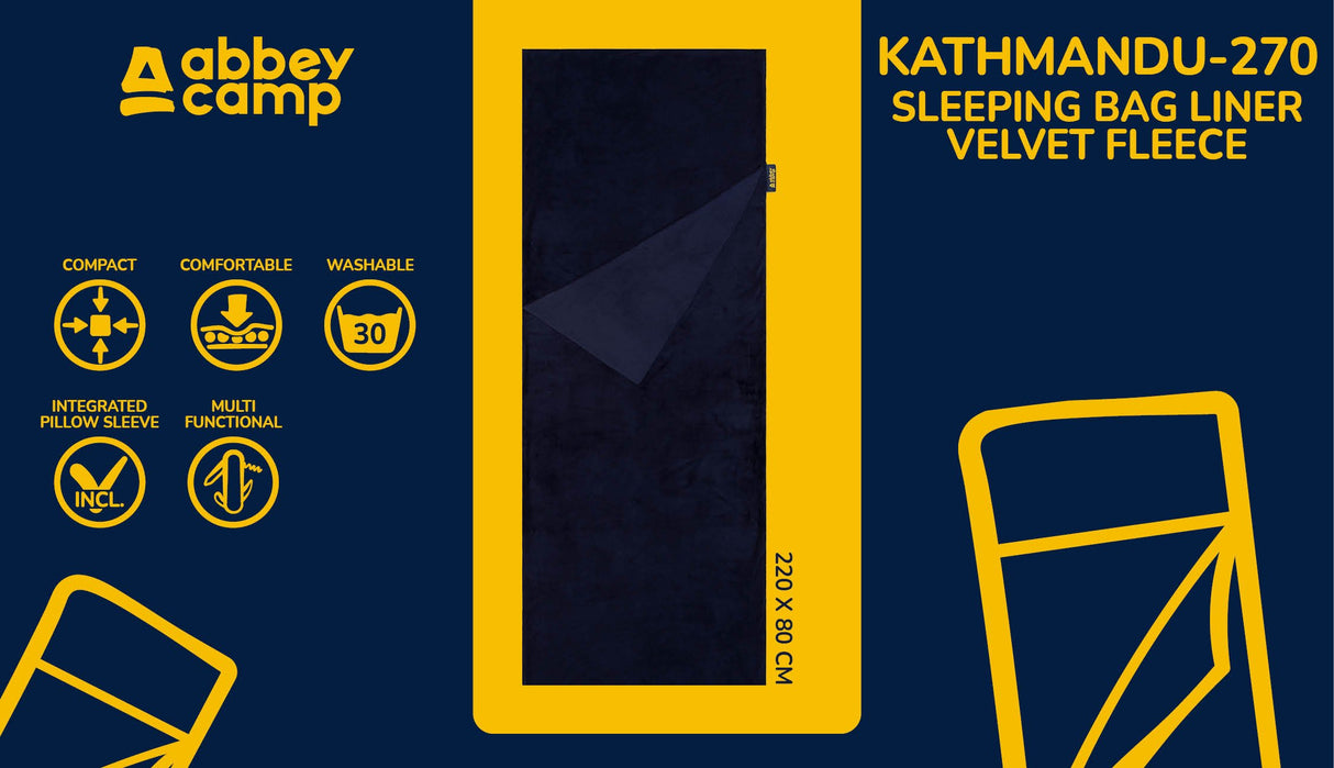 Soveposefôr Fløyelsfleece KATHMANDU-270