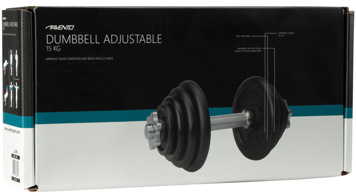 Justerbar Dumbbell Stål 15 Kg