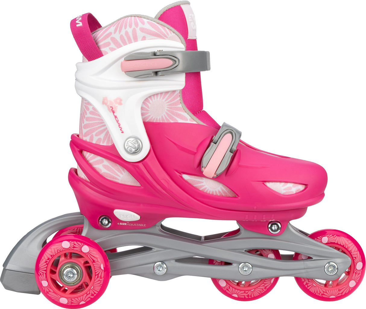 3-i-1 justerbare inline-skøyter Floral Switch