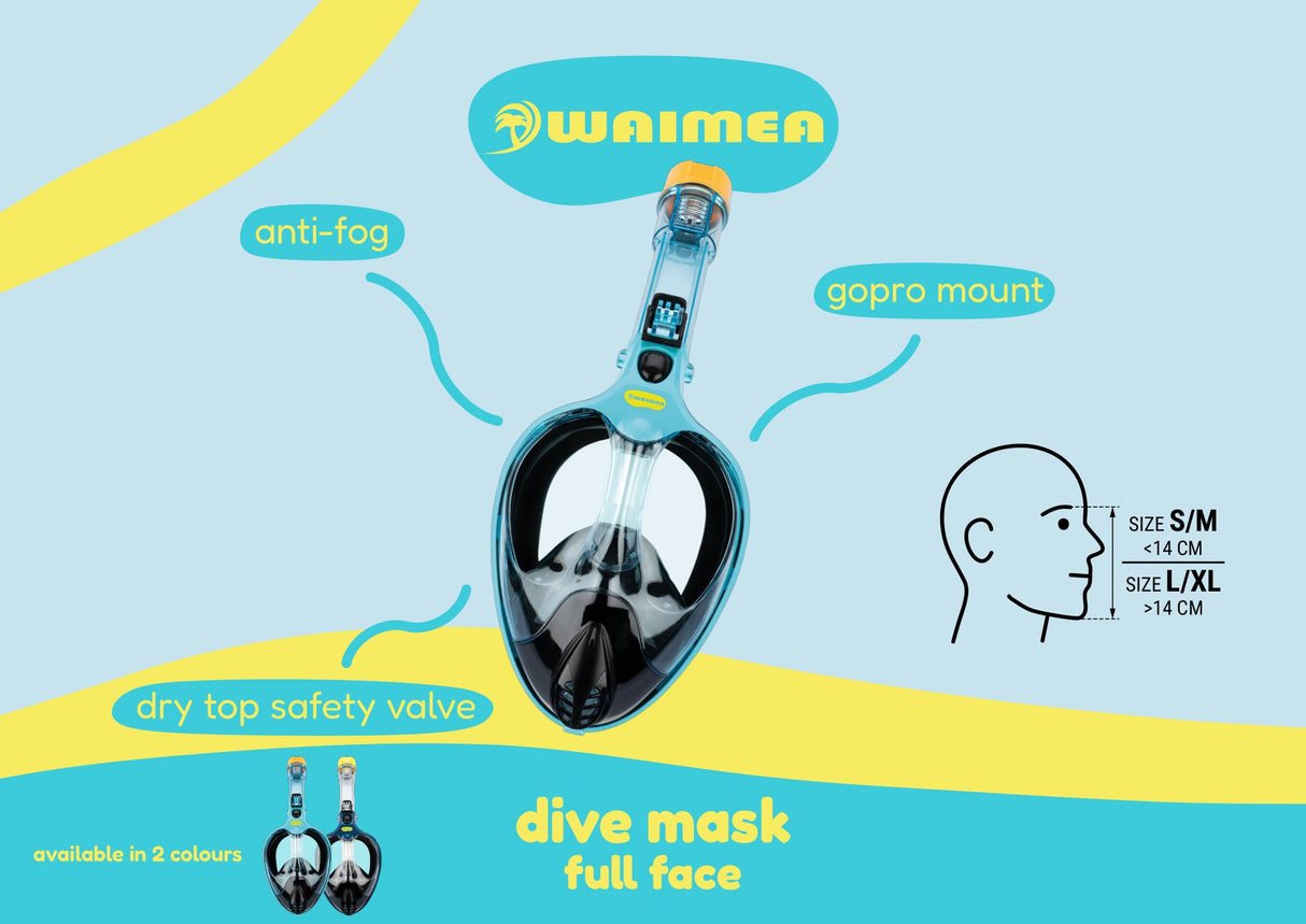 Helmaske for dykking Kaipo