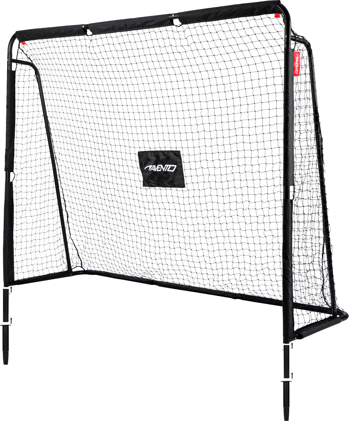 Fotballmål i stål med måltavle 220 x 170 x 76 cm