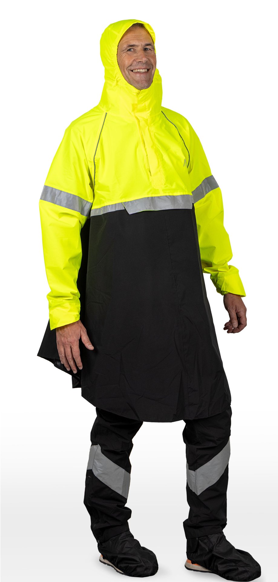 Regncape Ekstra Synlighet Sykling