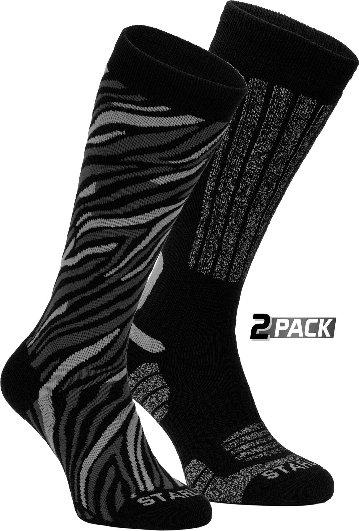 Skistrømper Dame 2-Pack Print