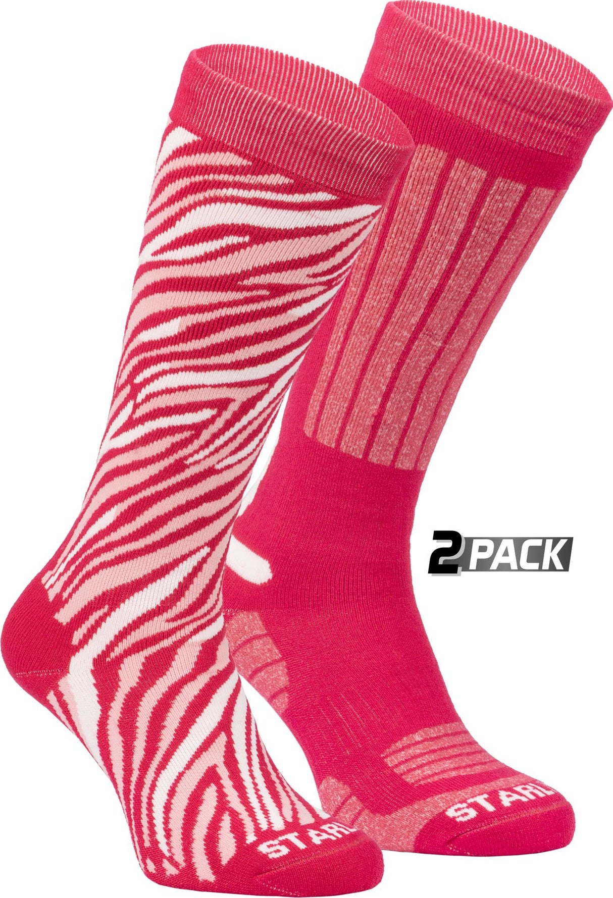 Skistrømper Dame 2-Pack Print