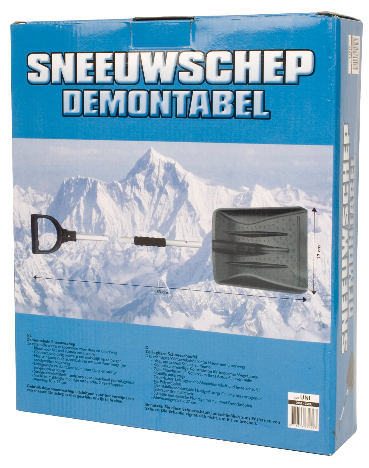 Snøskuffe Avtagbar