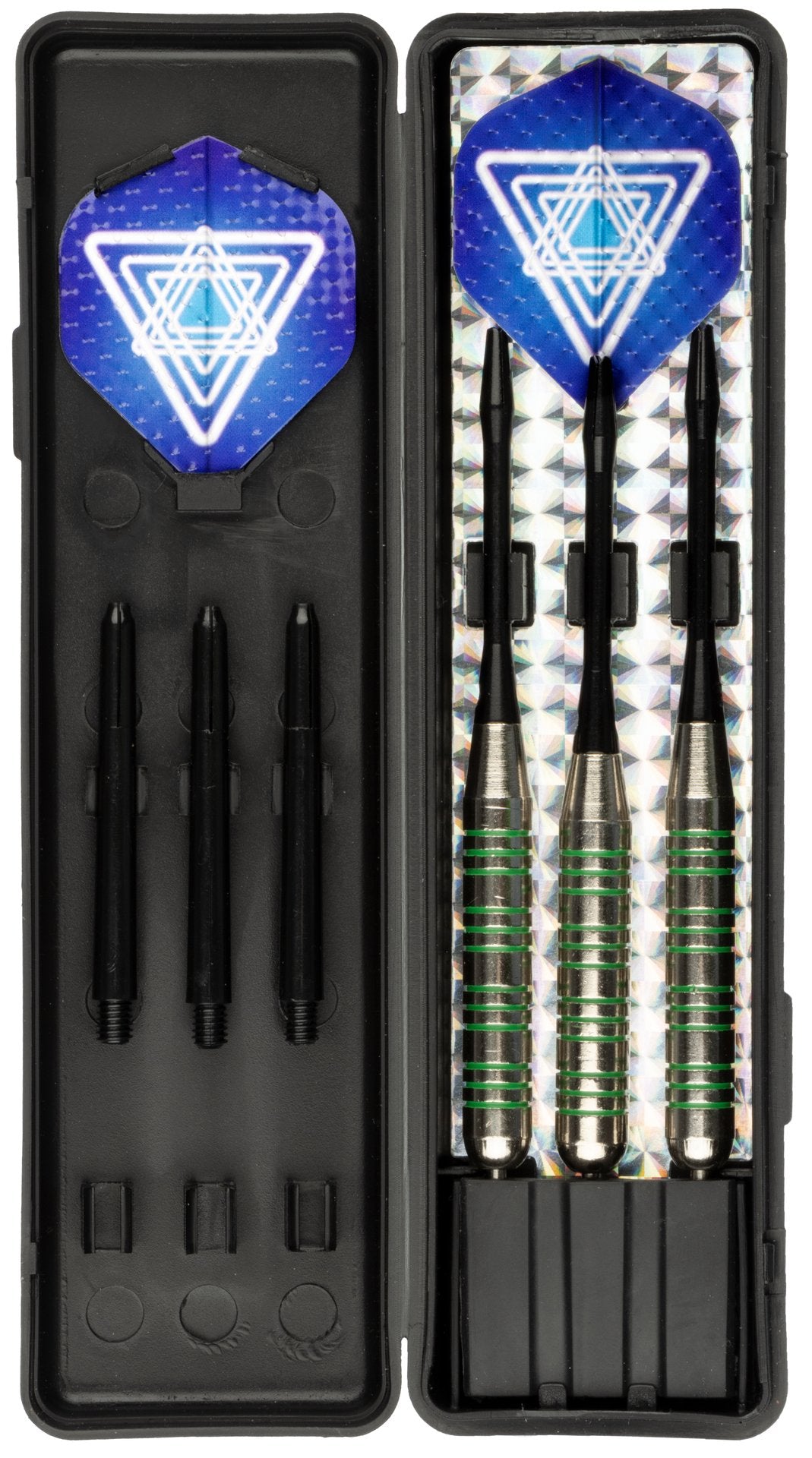 Darts i nikkel/sølv metallisk