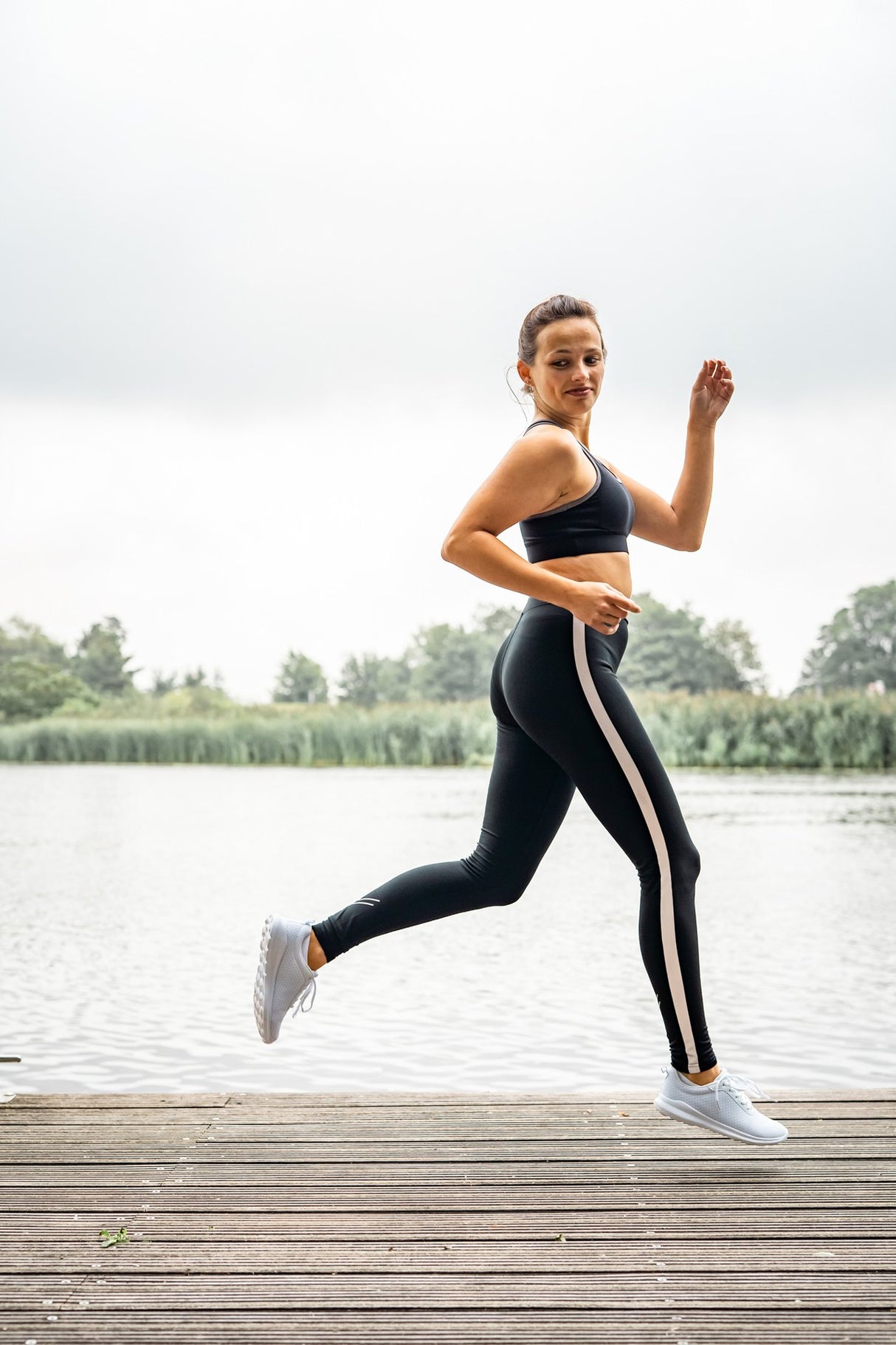 Running Trousers Women Reflective Stripe