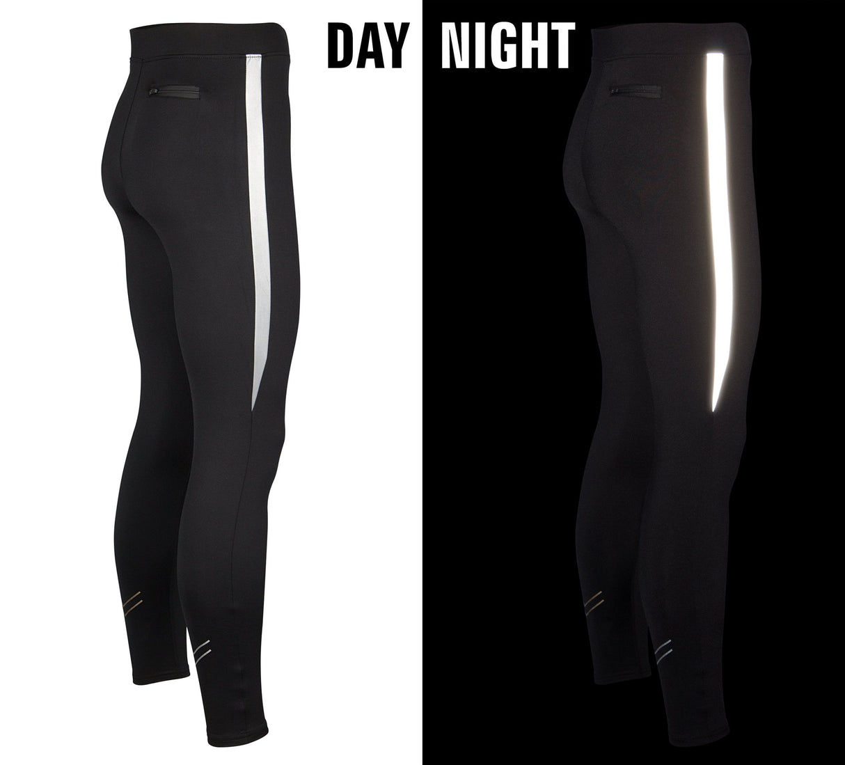 Running Trousers Men Reflective Stripe