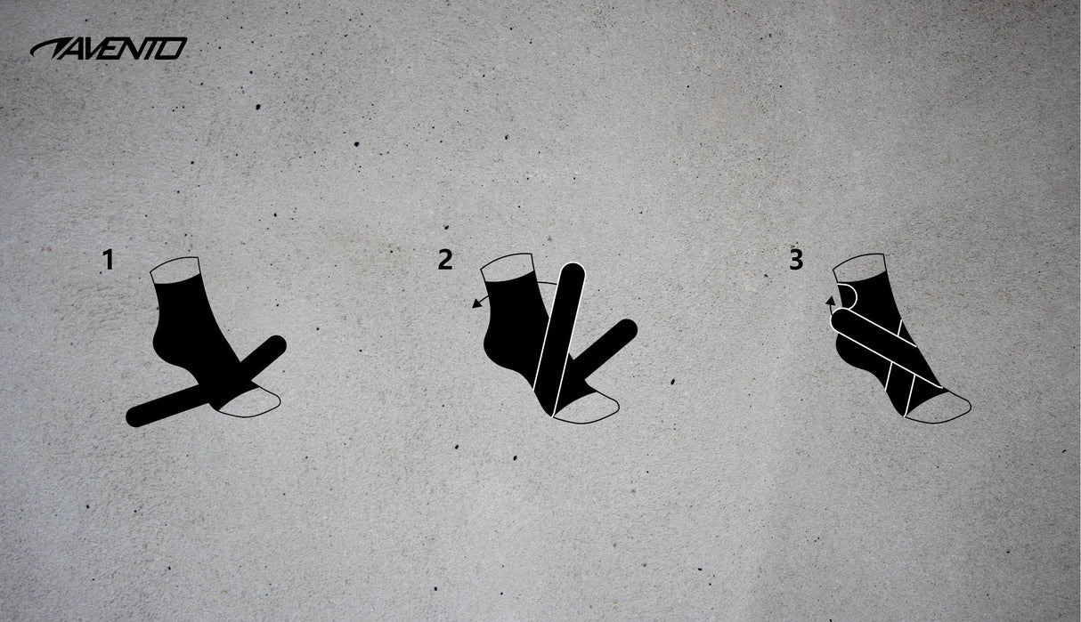 Ankelkompresjonsstøtte med elastisk rem