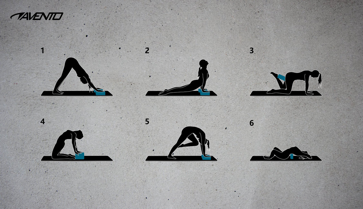 Yoga-blokk Sett med 2 Skum