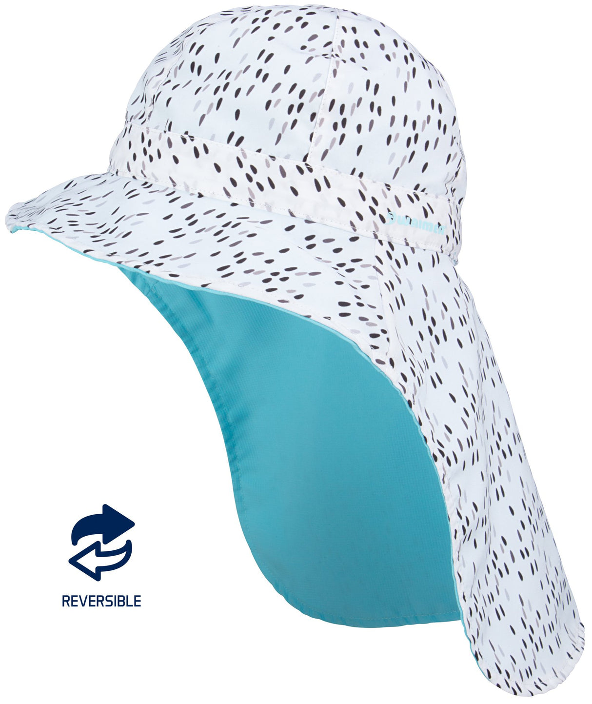 UV-caps med nakkelapp Junior Reversibel Bora