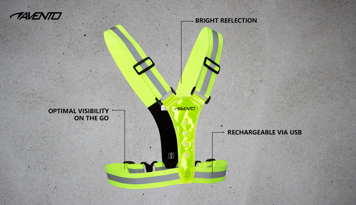 Sports Sikkerhetsvest LED Oppladbar