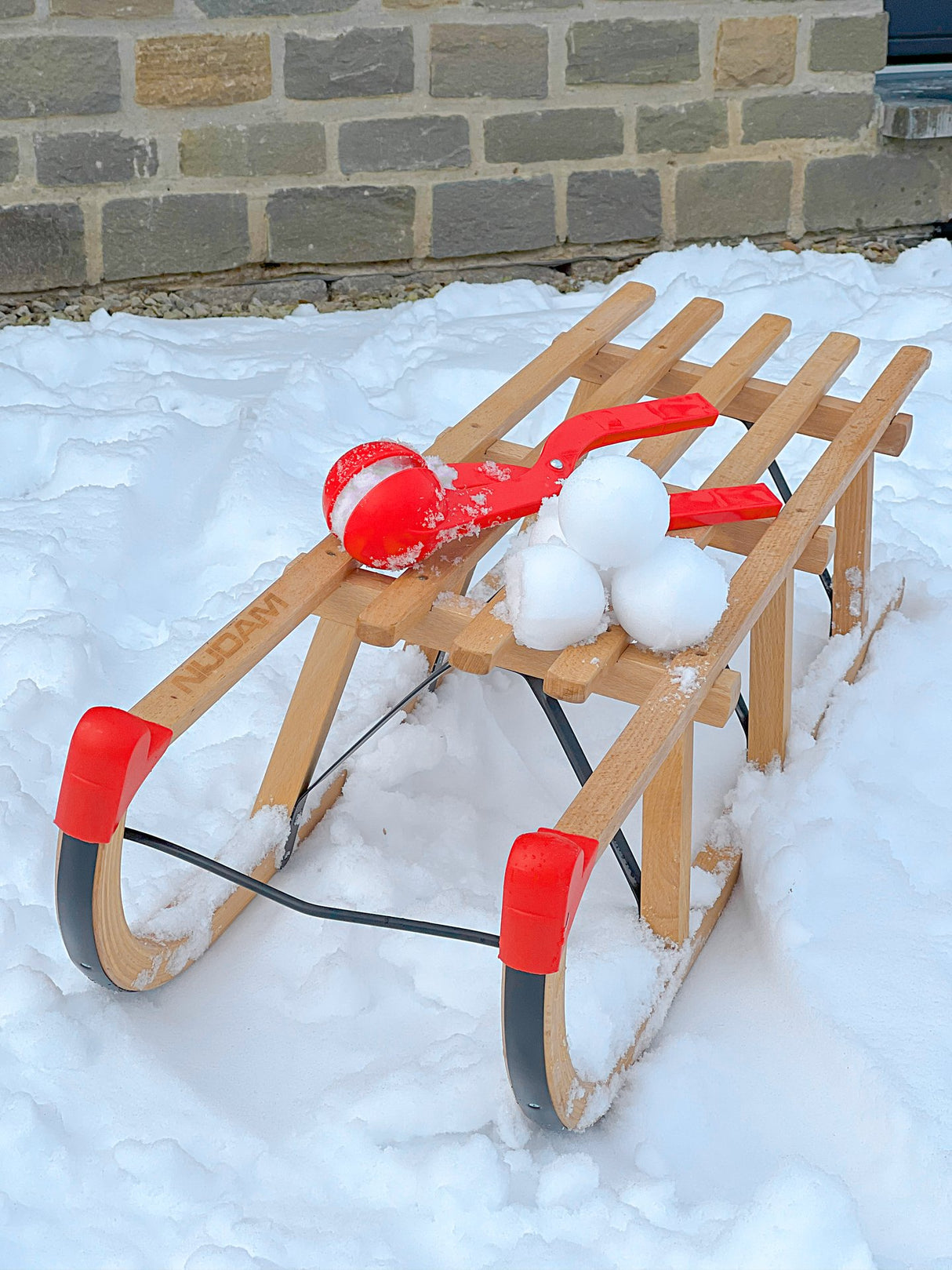Wooden Sledge Davos 120 cm
