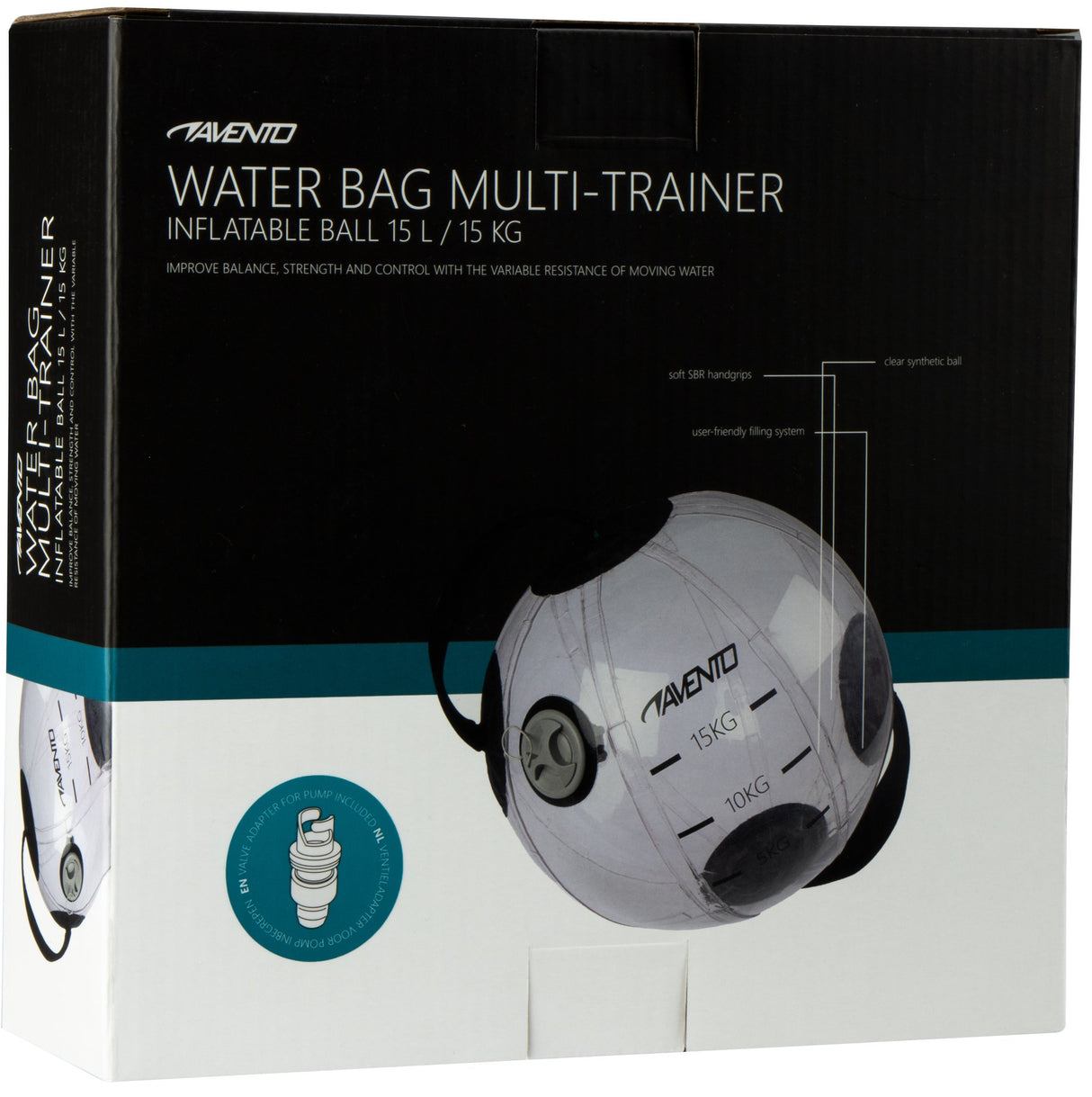Veske med vann Multi-trener Oppblåsbar ball 15 L /15 kg