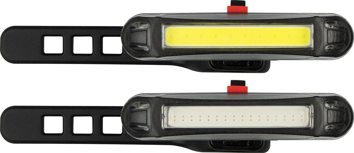 LED Sykkellys Sett Oppladbar Zoom Bar 45