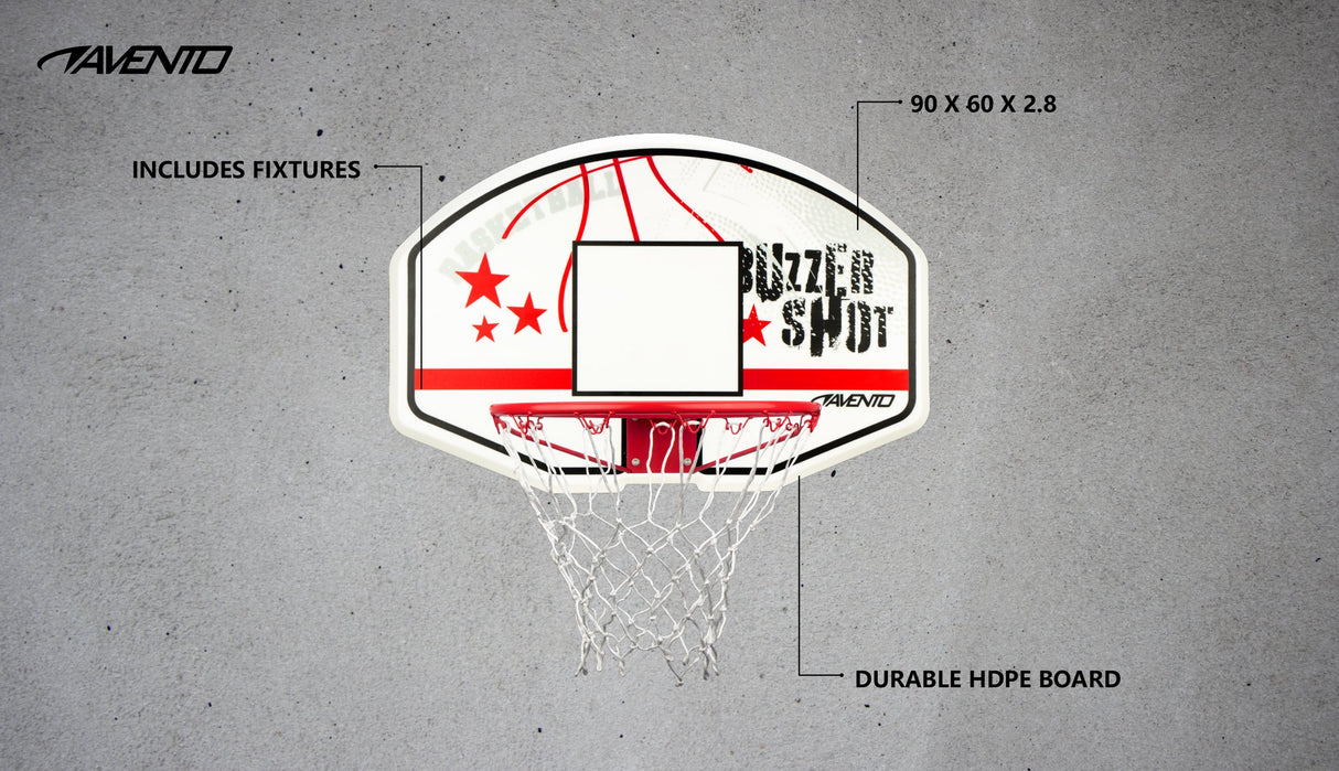 Basketballbrett + kurv + nett BuzzerShot