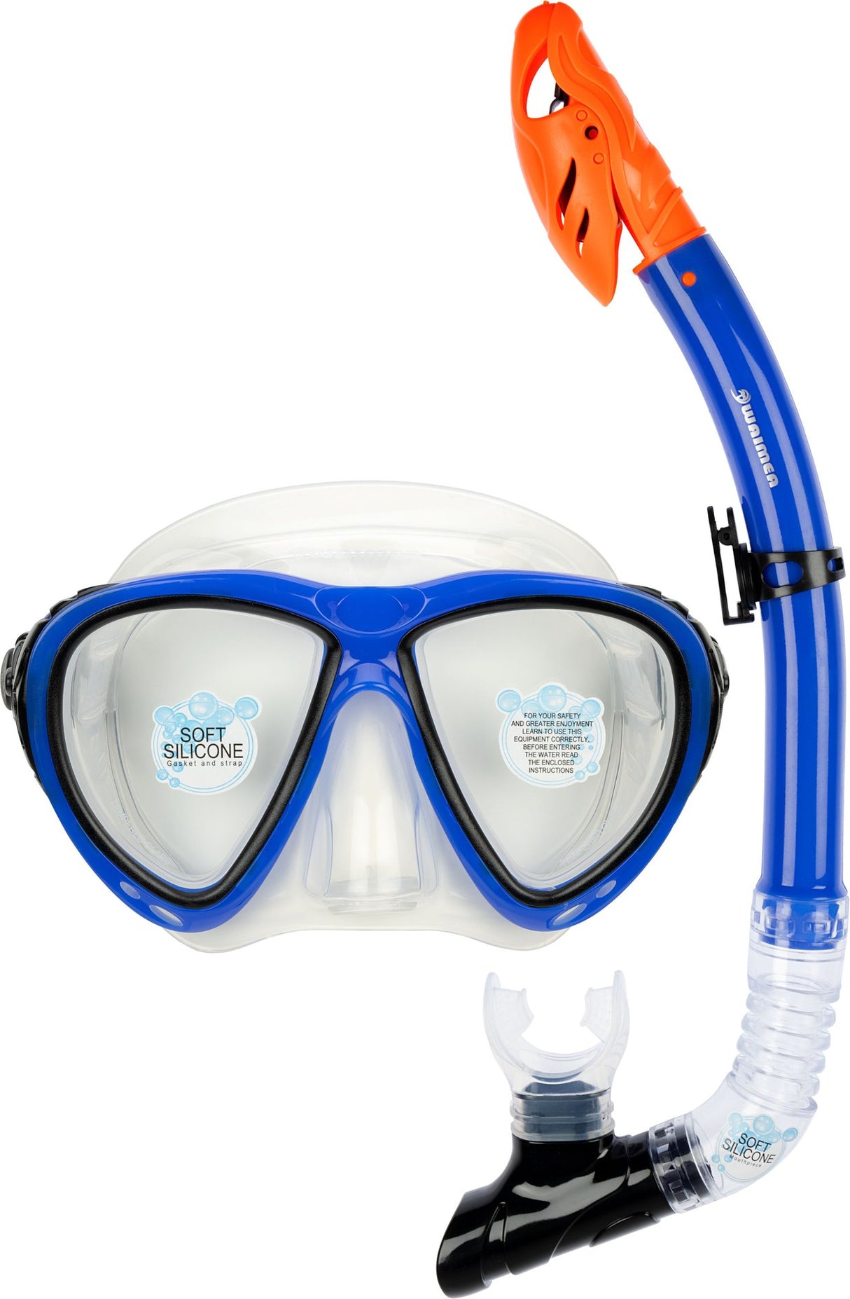 Dykkermaske med snorkel silikon Senior