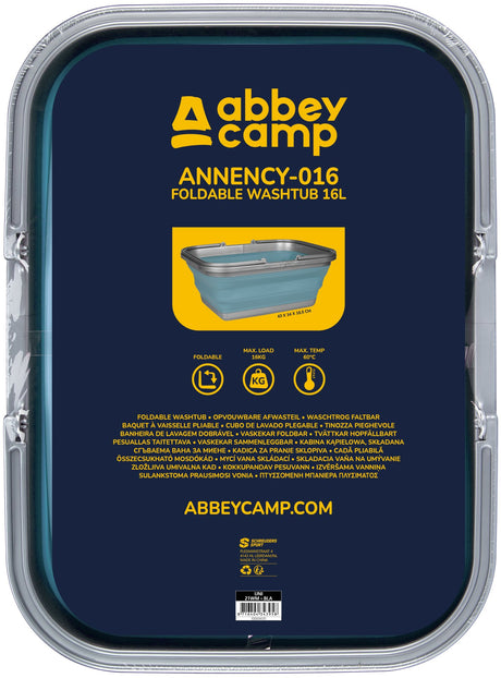 Sammenleggbar vaskebalje 16 Liter ANNENCY-016