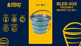 Sammenleggbar bøtte 10 Liter Bled-010