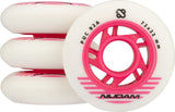 Inline Skøytehjulsett - 72x24 mm - 4 stk - Hvit
