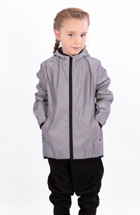 Refleksjakke med Hette Junior Full Refleks