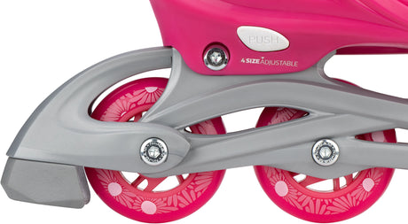 3-in-1 Inline Skates Adjustable Floral Switch