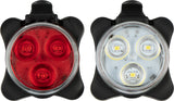 LED Sykkellys Sett Oppladbar Tri-LED 45