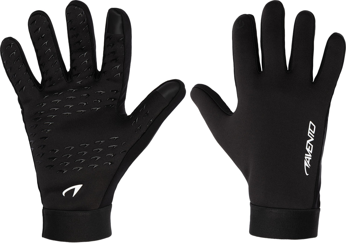 Football Gloves with Touchscreen Tip Black