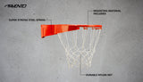 Basketballkurv med fjær + nett Slam Rim Pro