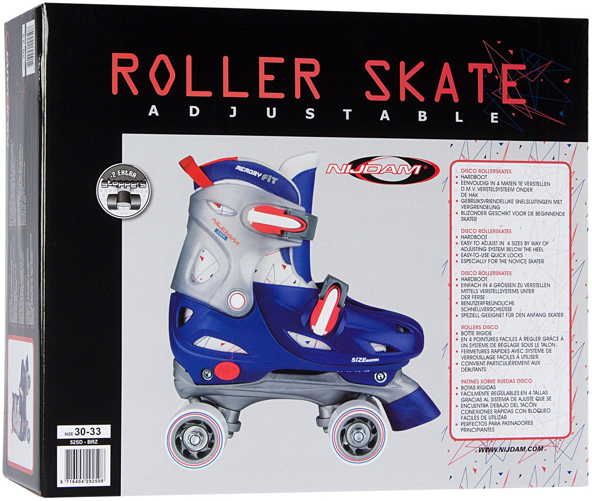 Rulleskøyter Junior Justerbar Hardboot Roller Rage