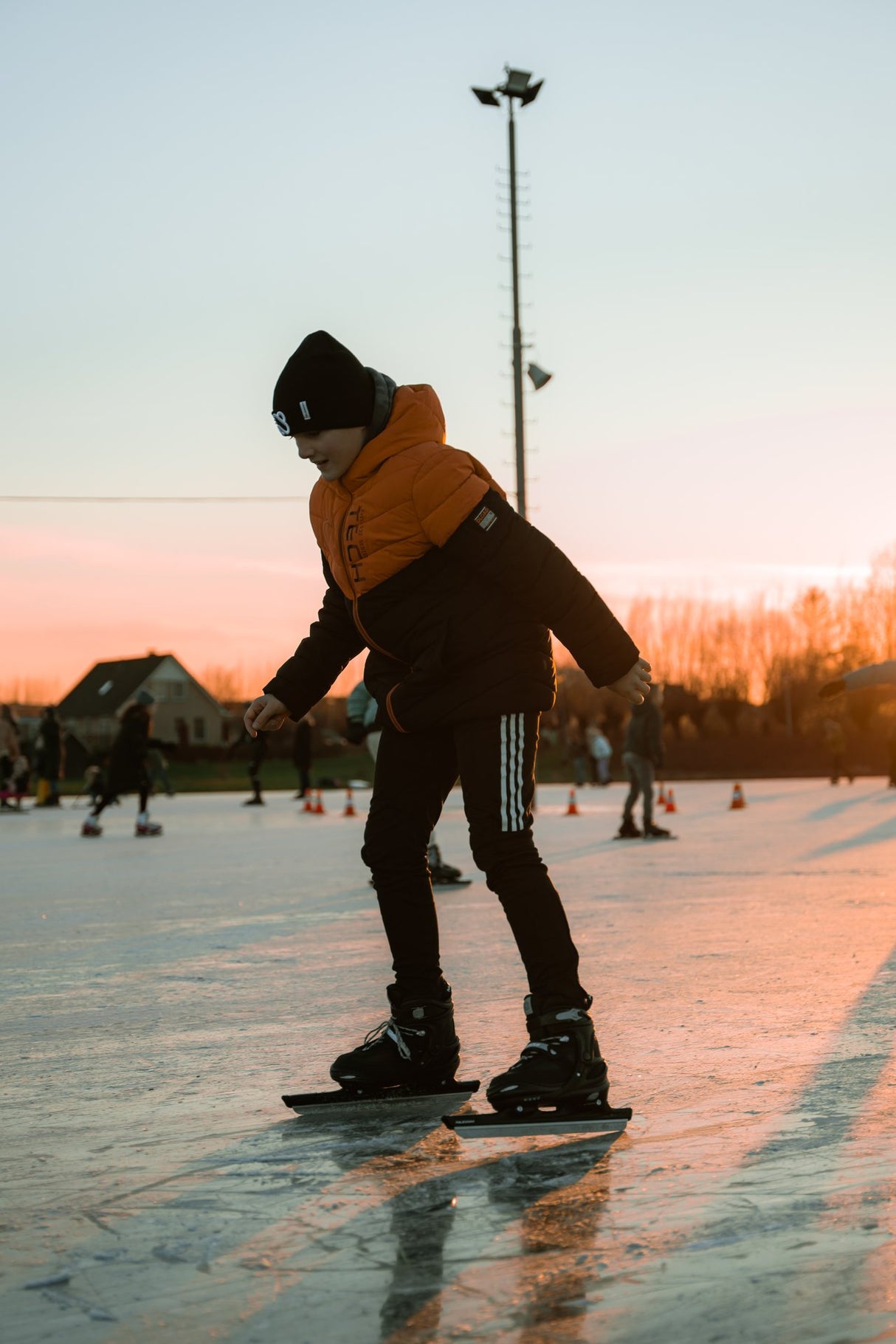 Speed skøyter justerbare halvmyke skøyter Rink Raven