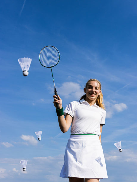3 badmintonballer med kompleks kork