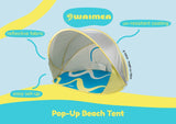 Strandskjul Pop-Up Reflekterende 168x130cm Tiaro