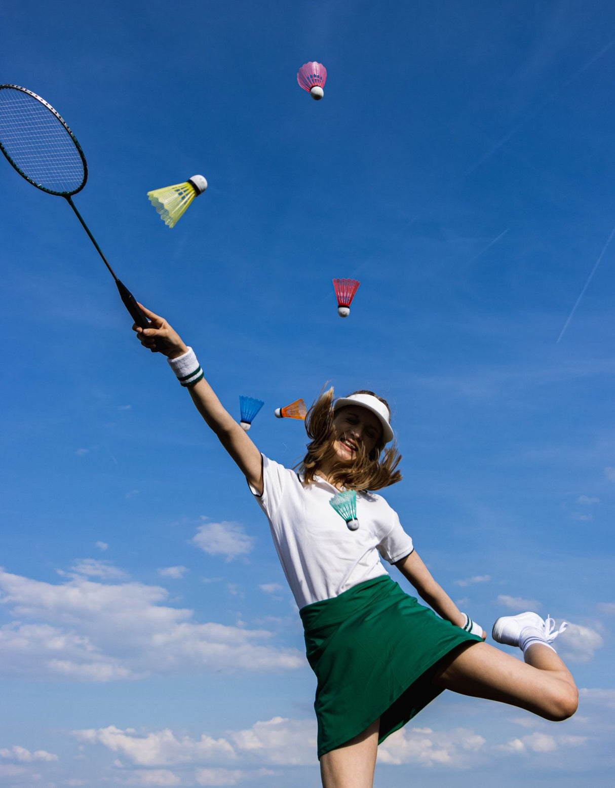 5 badmintonballer 5 farger