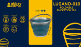 Sammenleggbar bøtte 10 Liter LUGANO-010