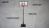 Basketballstativ bærbart og justerbart Legendary