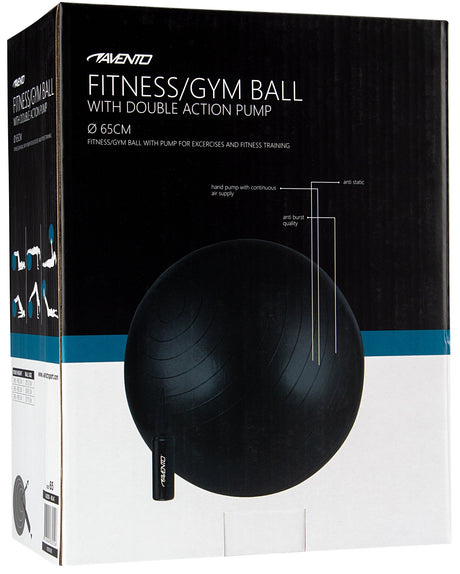 Fitness/Gym ball + pumpe Ø 65 cm