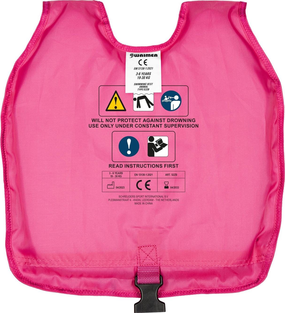 Svømmevest Dyr 3-6 år 19-30 kg