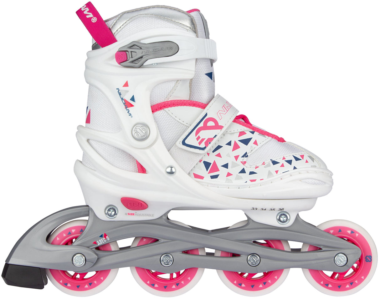 Inline Skøyter Justerbare Hvit Wedge