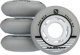 Inline Skøytehjulsett - 64x24 mm - 4 stk - Sølv