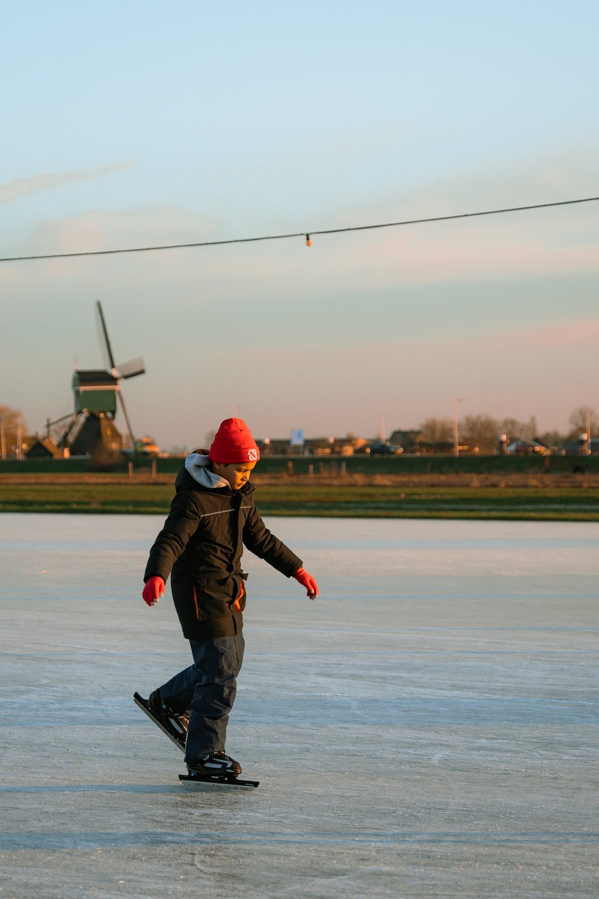 Speed skøyter justerbare halvmyke støvler ripe Speeder