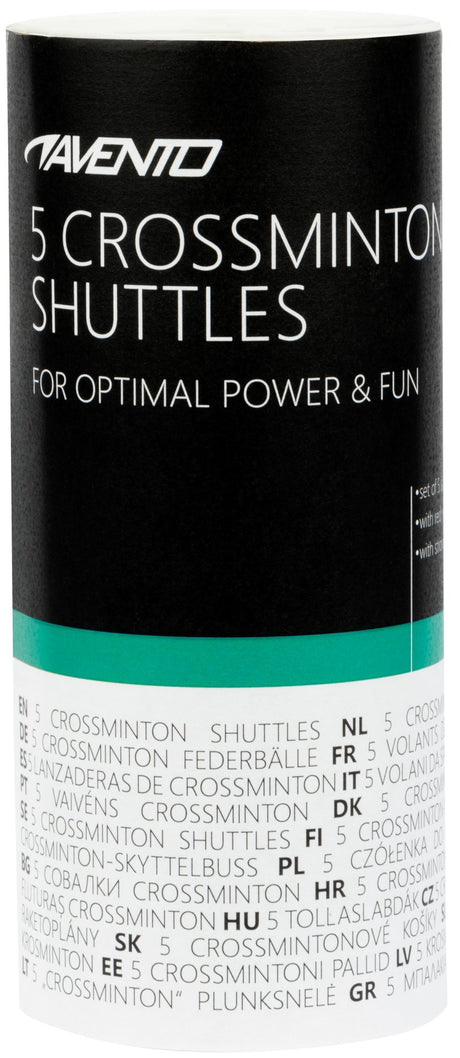 5 Crossminton-fugler med rød tupp