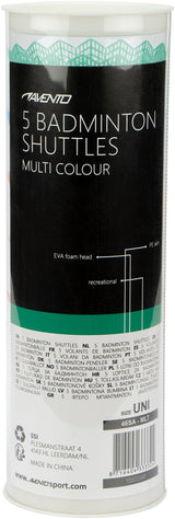 5 badmintonballer 5 farger
