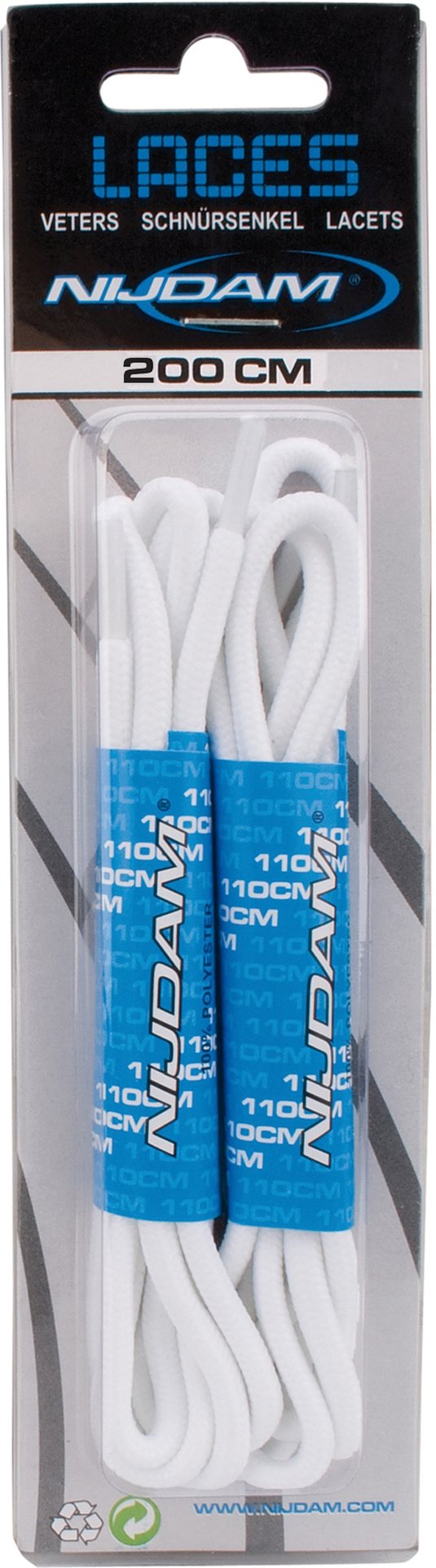 Runde skolisser 200 cm 2 par