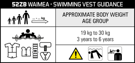 Svømmevest Dyr 3-6 år 19-30 kg
