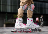 Inline Skøyter Justerbare Hvit Wedge