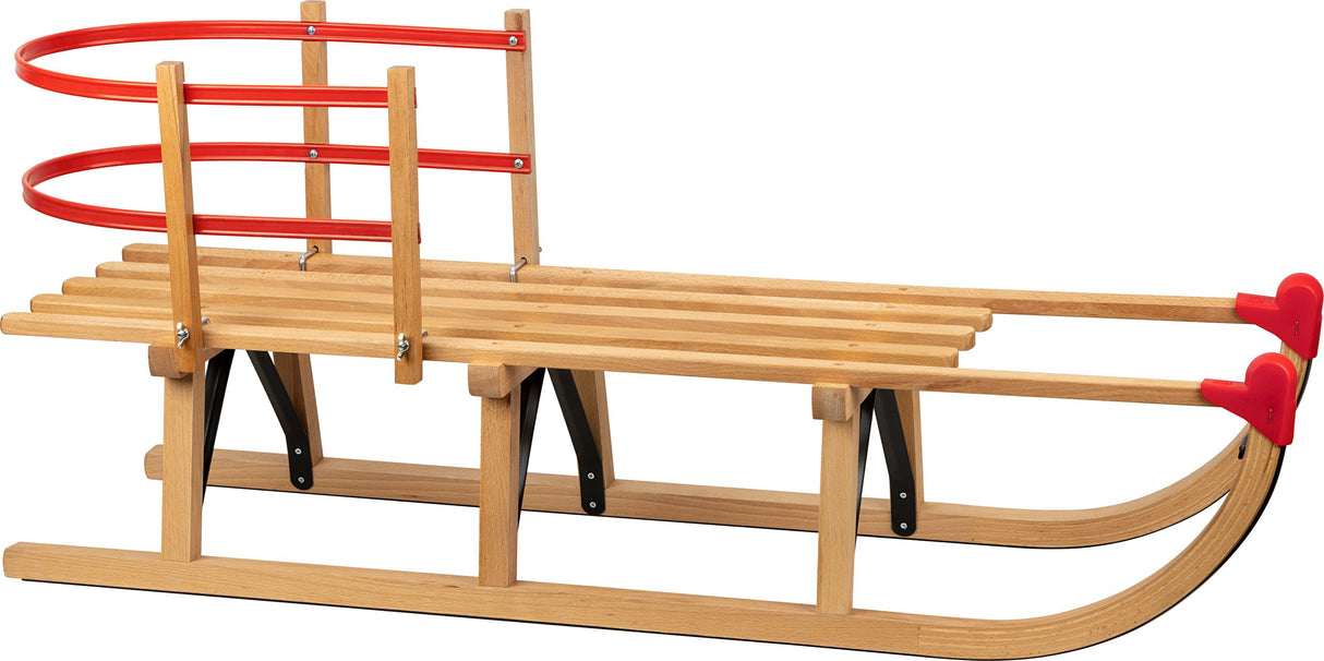 Ryggstøtte for treslede