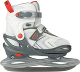 Ice Hockey Skates Semi-softboot Adjustable - Blanc Spot