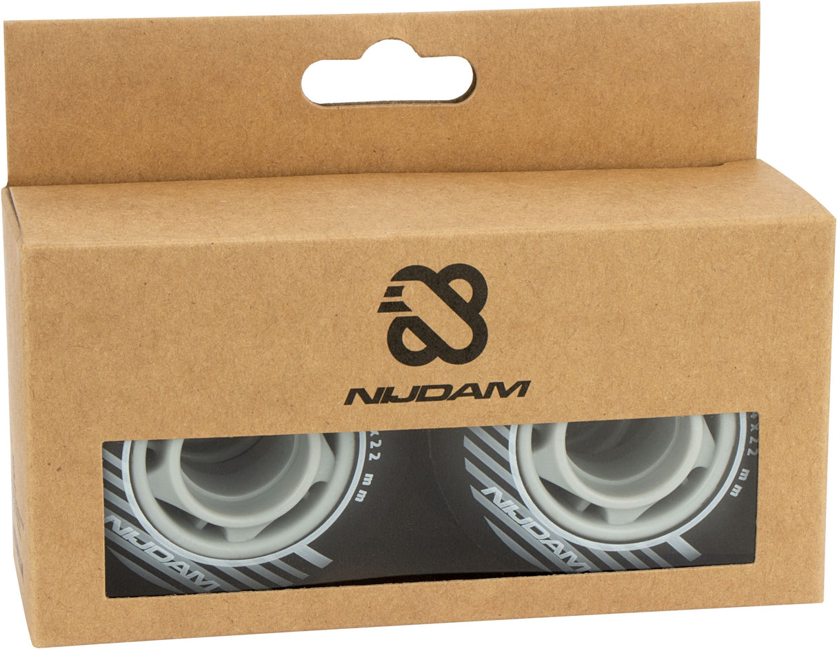 Inline Skate Wheel Set - 64x24 mm - 4pcs - Black