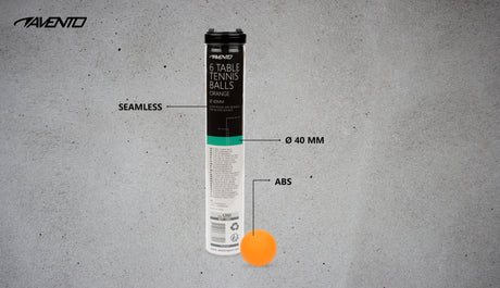 6 bordtennisballer ABS oransje